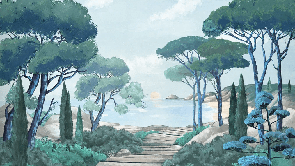 Tapete „Spaziergang in den Calanques“