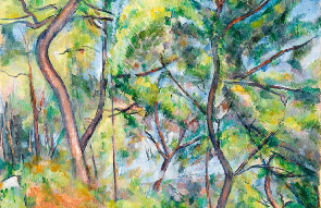 Papier peint forêt de pins - Paul Cézanne - Muralconcept