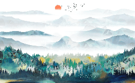 Papier peint Mountain & Scandinave - Muralconcept