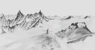 Papier peint panoramique Aiguilles du midi - Vallée blanche - Muralconcept