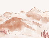 Papier peint montagne chaine des Aravis - Muralconcept