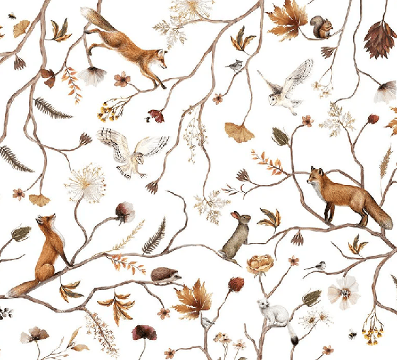 Papier peint enfant forêt aventure, XXL, tendance
