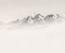 Papier peint Mont Blanc dans la brume sépia - Muralconcept