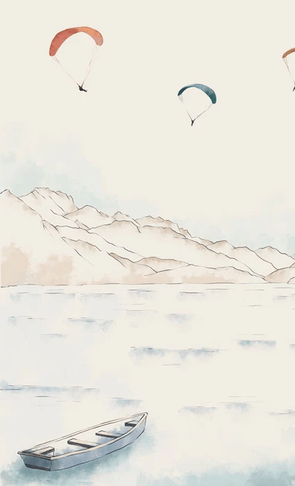 Papier peint Annecy, cimes & art - Muralconcept