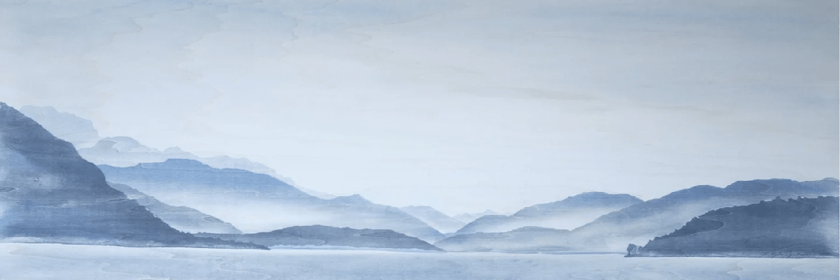 Papier peint Annecy | Les Bleus du Lac®, XXL, tendance