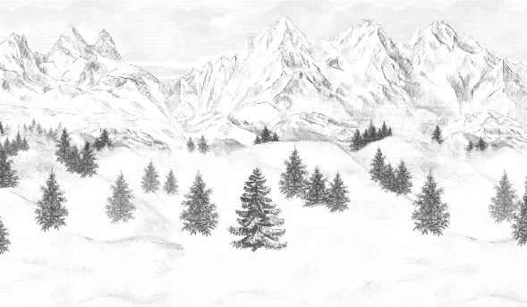 Papier peint Aiguilles d'Arves - Muralconcept