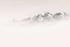Papier peint matin brumeux Mont Blanc - Muralconcept