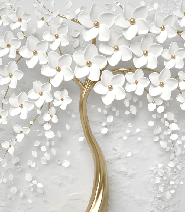 Papier peint toilette tree 3D - Muralconcept