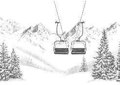 Papier peint immersion Alpine - Muralconcept