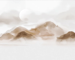Papier peint montagnes voilées – Lueur sépia, XXL, tendance