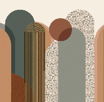 Papier peint bureau Art déco graphique tendance - Muralconcept