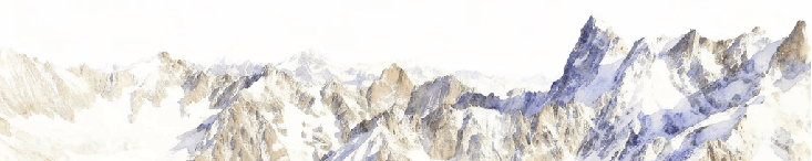 Papier peint alpinisme la cordée - Vallée blanche - Muralconcept