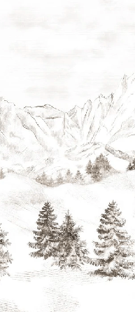 Tapete Bergmassiv der Alpen