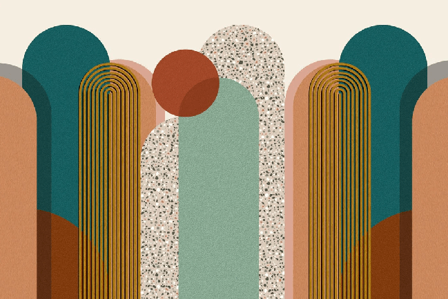 Tapete im trendigen Pop-Art-Design