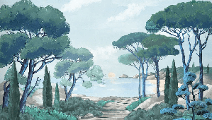 Tapete „Spaziergang in den Calanques“