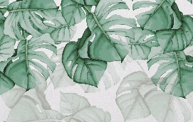Papier peint Large Leaf & Scandinave - Muralconcept
