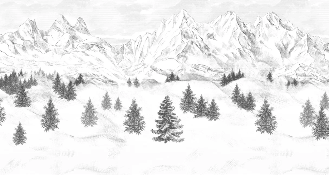 Papier peint Aiguilles d'Arves - Muralconcept