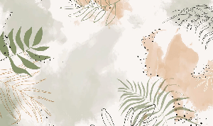 Papier peint panoramique aquarelle végétale, XXL, tendance