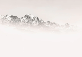 Tapete Nebliger Morgen Mont Blanc
