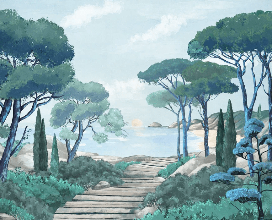 Tapete „Spaziergang in den Calanques“