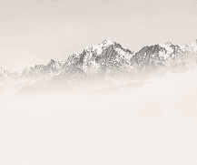 Papier peint Mont Blanc dans la brume sépia - Muralconcept