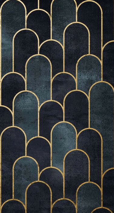 Papier peint dark blue chic - Muralconcept