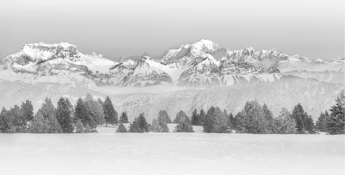 Papier peint photo - La Tournette et au delà, XXL, tendance