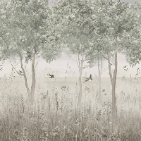 Papier peint panoramique clairière, XXL, tendance