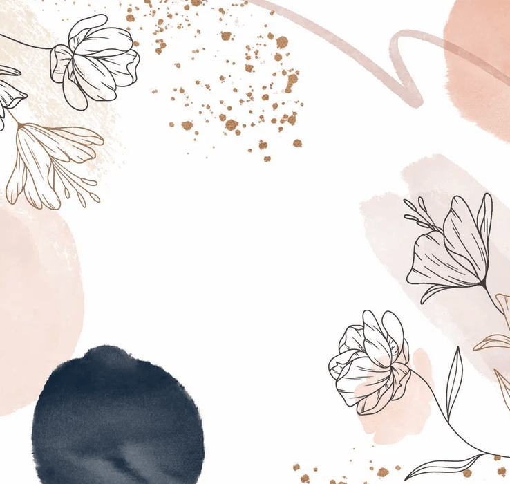 Papier peint formes et fleurs - Muralconcept