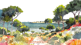 Papier peint panoramique air estival - Muralconcept
