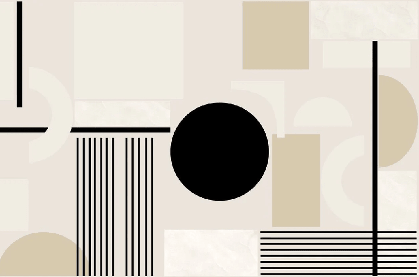 Papier peint moderne minéral géométrique - Muralconcept