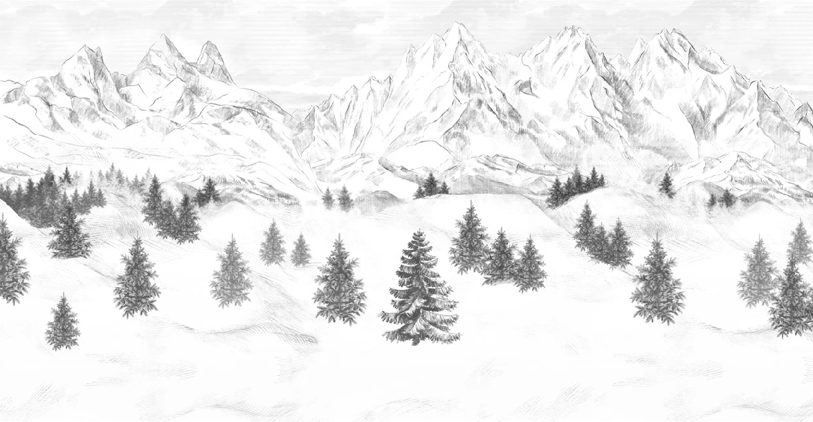 Papier peint Aiguilles d'Arves - Muralconcept