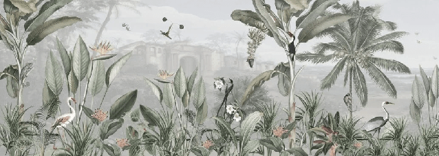 Papier peint mirage tropical - Muralconcept