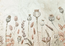 Papier peint automne des fleurs - Muralconcept