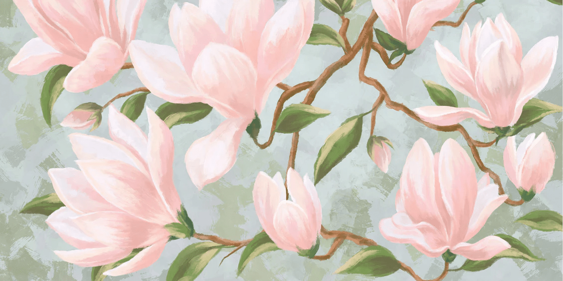 Tapete Magnolienblüte