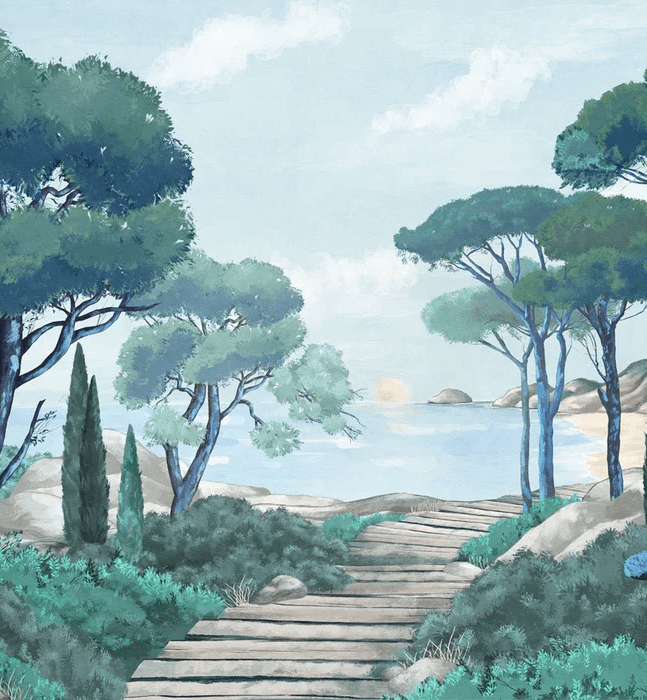 Tapete „Spaziergang in den Calanques“