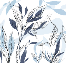 Tapete mit blauem Blumenmuster