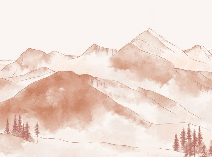 Papier peint montagne chaine des Aravis - Muralconcept