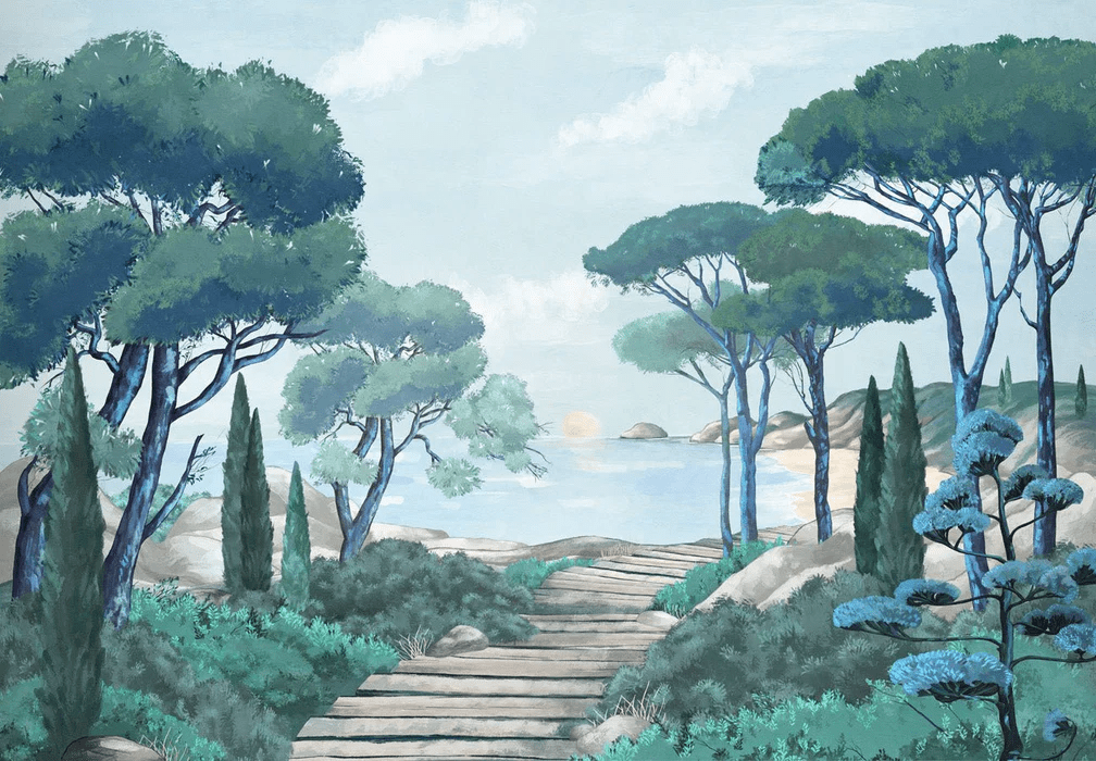 Tapete „Spaziergang in den Calanques“