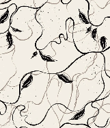 Papier peint végétal -  Lignes greige - Muralconcept