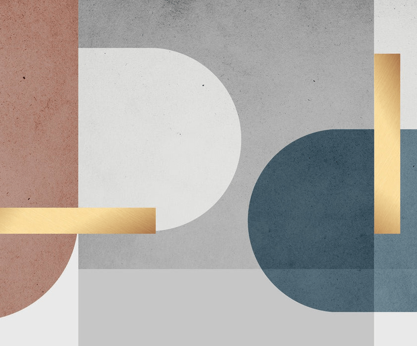 Grafische Zementtapete