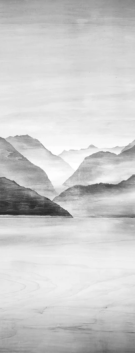 Papier Peint Sommets d’Argent | Les Bleus du Lac®, XXL, tendance