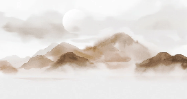 Papier peint montagnes voilées – Lueur sépia - Muralconcept