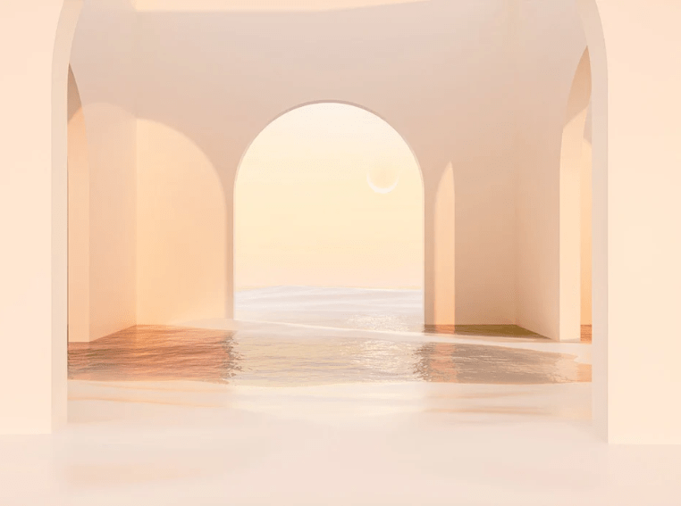 Panorama-Tapete Design sunset arch