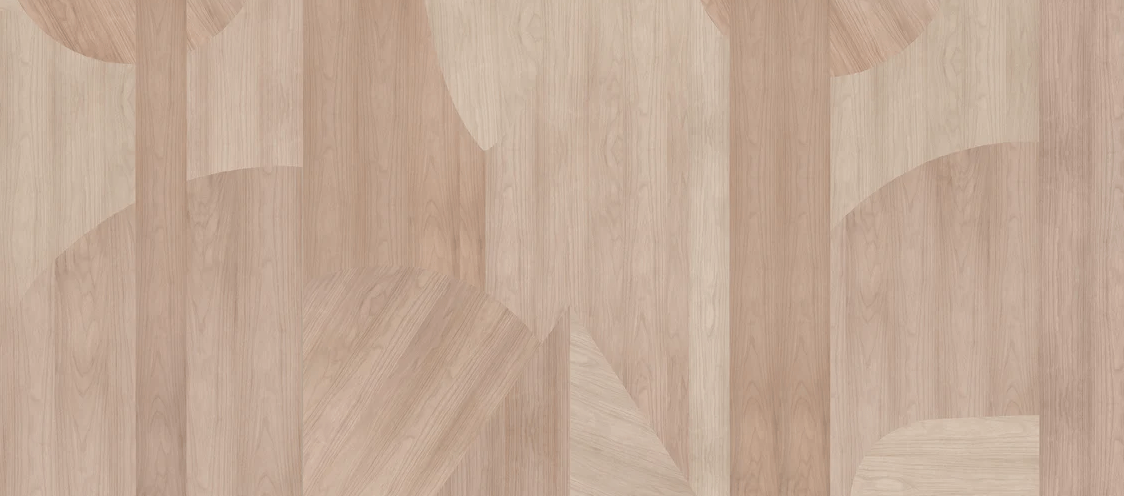 Papier peint panneau bois géométrique - Muralconcept