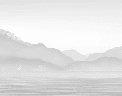Papier peint Annecy et son lac paisible noir et blanc - Muralconcept
