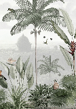Papier peint jungle des félins - Muralconcept