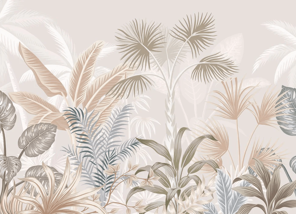 Papier peint panoramique jungle terracotta, XXL, tendance