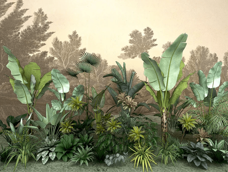 Papier peint Jungle tendance indonésia - Muralconcept