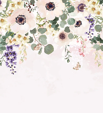 Papier peint salle de bain fleurs merveilleuses, XXL, tendance